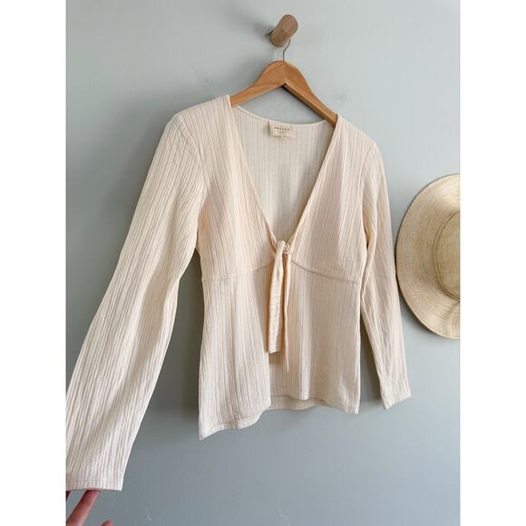 Sézane | Sezane | Cyrielle Top in Ecru Cream/Ivory | Sz M - Picture 3 of 9